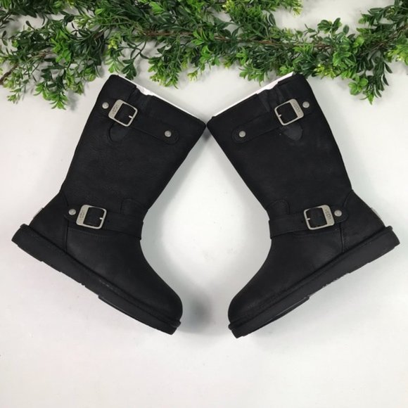 UGG Women’s Black Fur Lined Winter Boots Size 5 Brand New - Picture 7 of 8